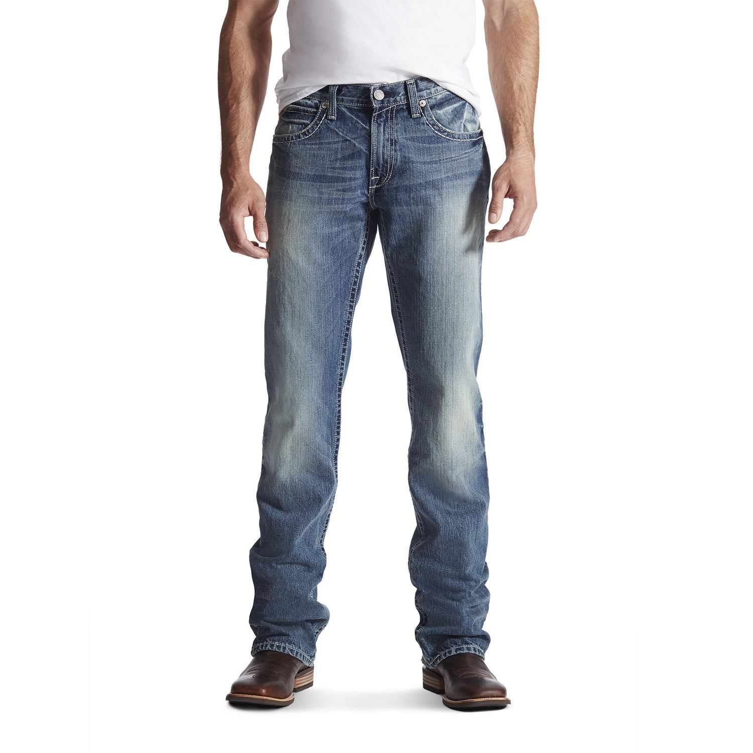 Ariat Mens M4 Reed Dakota vaqueros cómodos para botas tejanas 3