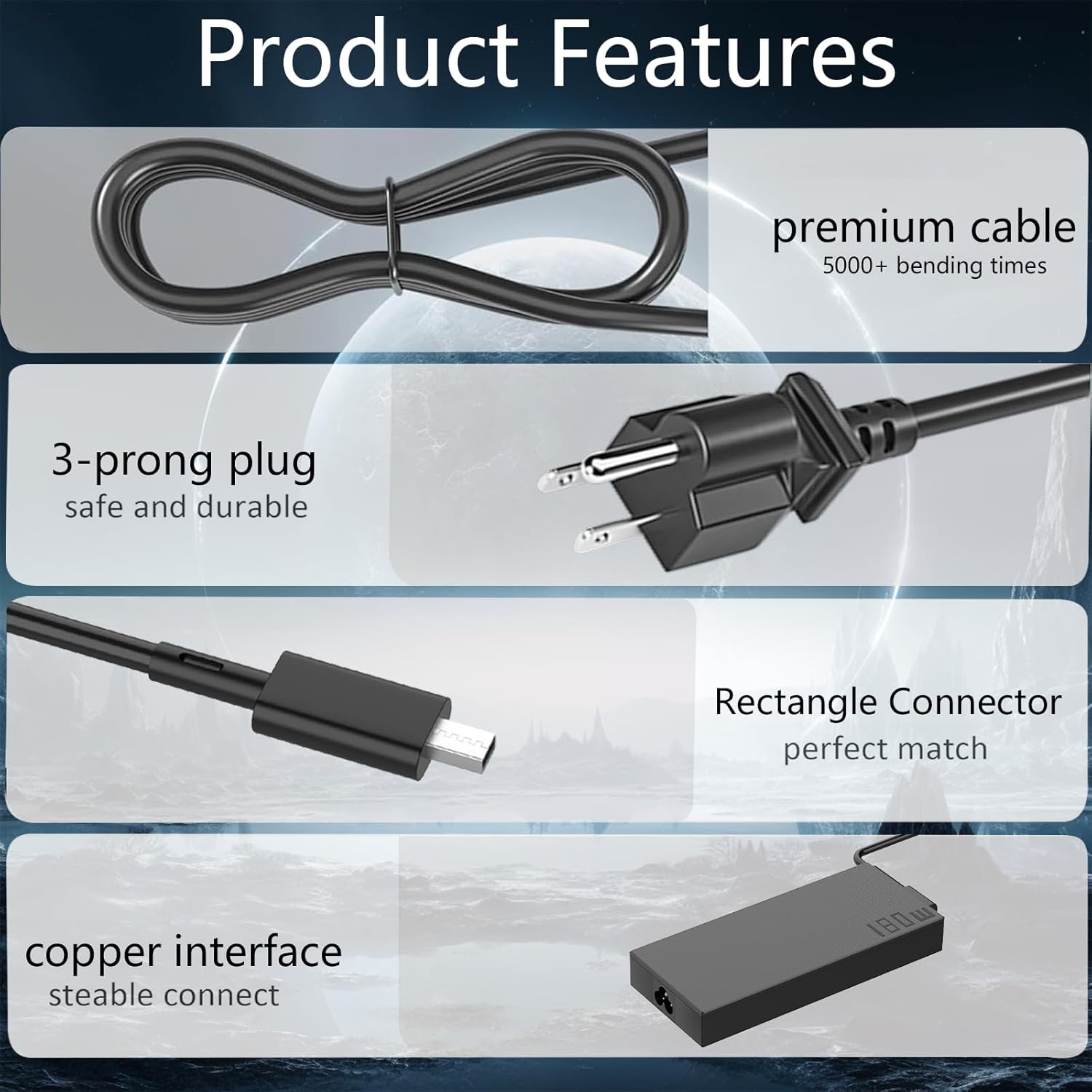 20V 9A 180W Charger Compatible with ASUS ROG Zephyrus G14 V16 2024-2025 GA403 GA403U GA403UU GA403UI GA403UV GA403UU V16 V3607 GA403UV-G14.R94060 GA403UI-G14.R94070 ADP-180TB K Power Adapter