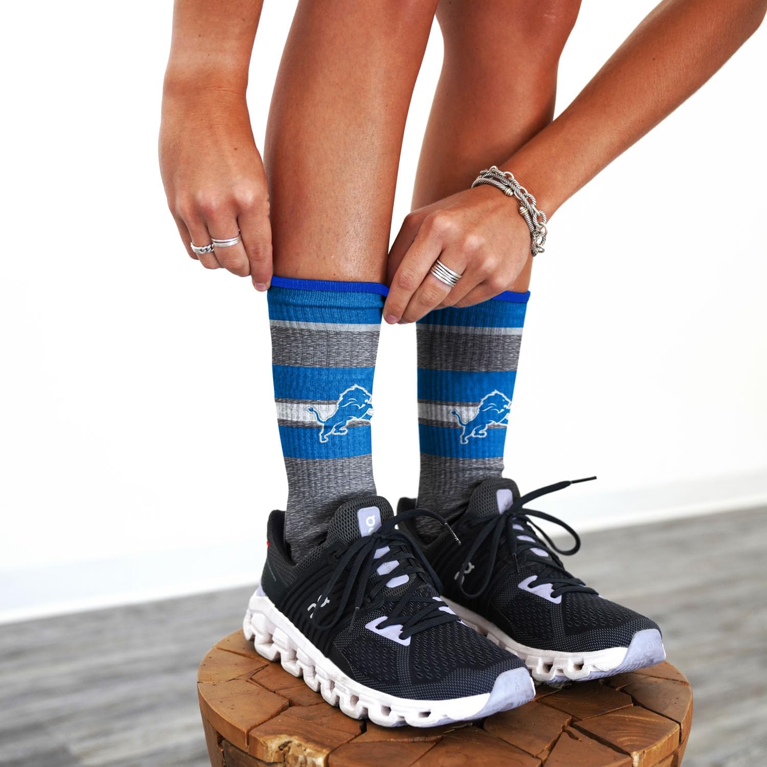 For Bare Feet NFL Unisex Nfl Marble Spotlight Crew Sock - Image 2