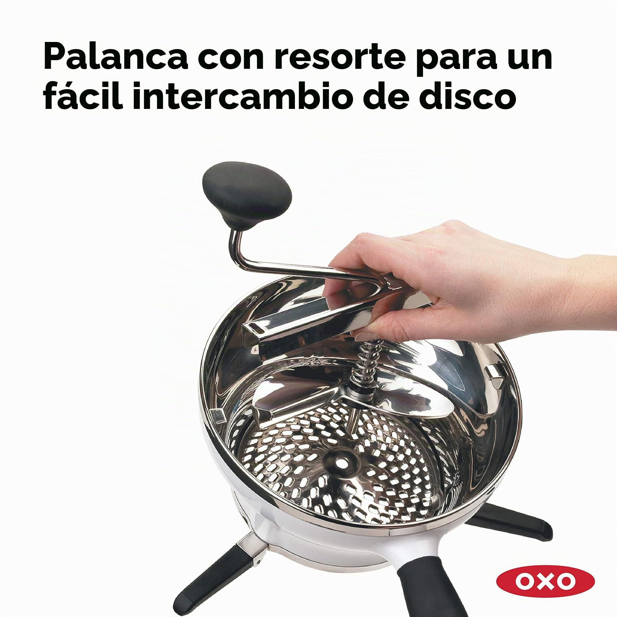OXO Good Grips - Pasapurés de acero inoxidable para patatas y verduras