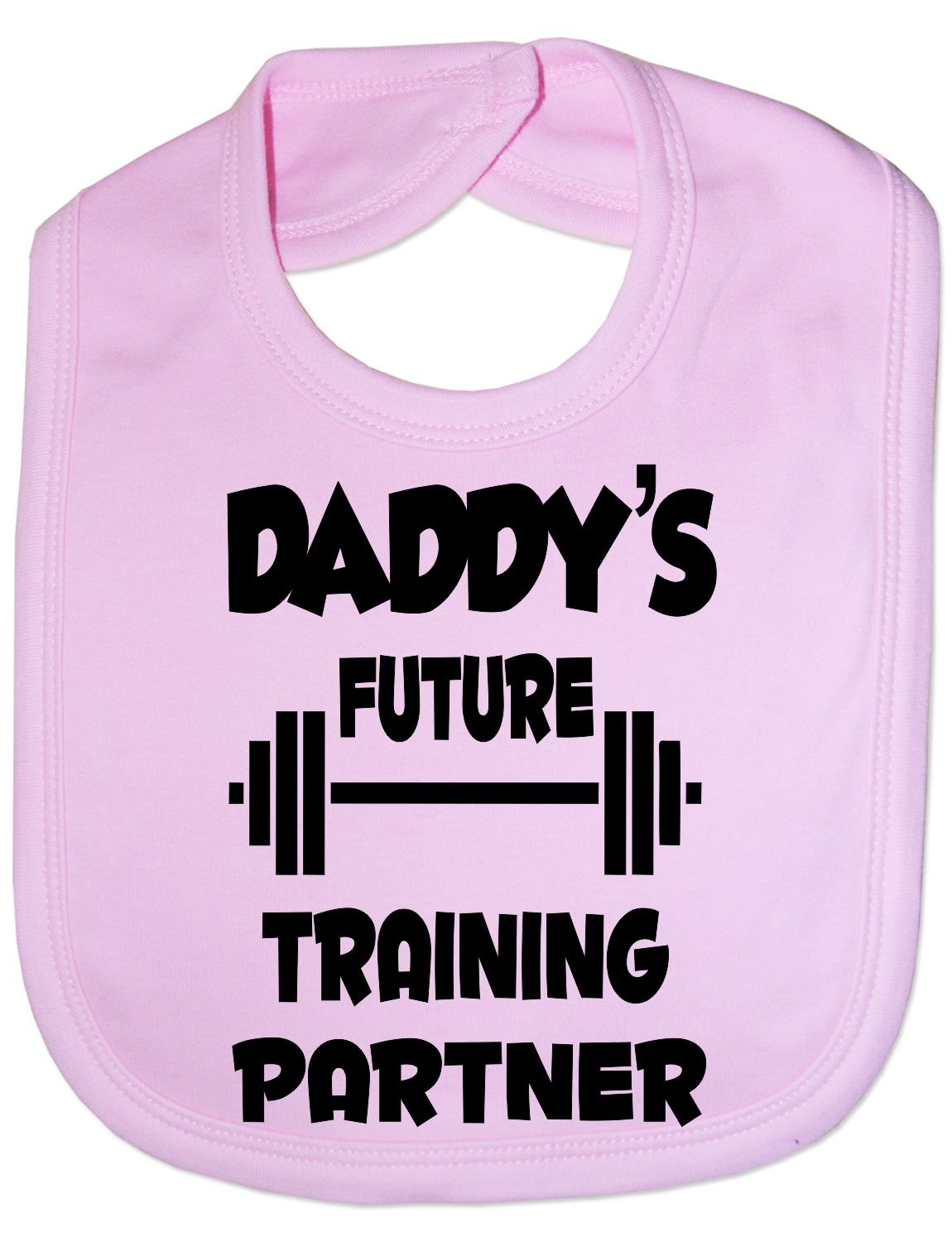 Print4U Daddy's Future Training Partner Funny Feeding Bib Present Pink