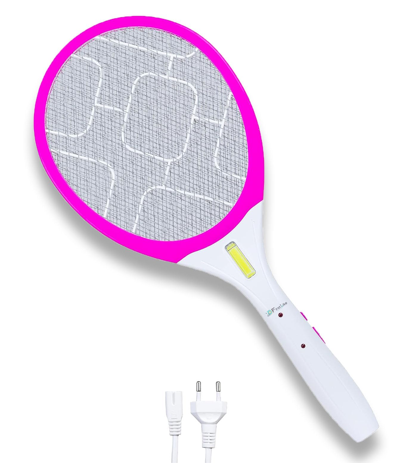 FIRSTLIKE Rechargeable Anti Mosquito Racquet, Electric Insect Killer Bat | Fly Swatter with USB Charging | LED Light (Pink,White) (B0CRQMS3FC) Amazon Price History, Amazon Price Tracker