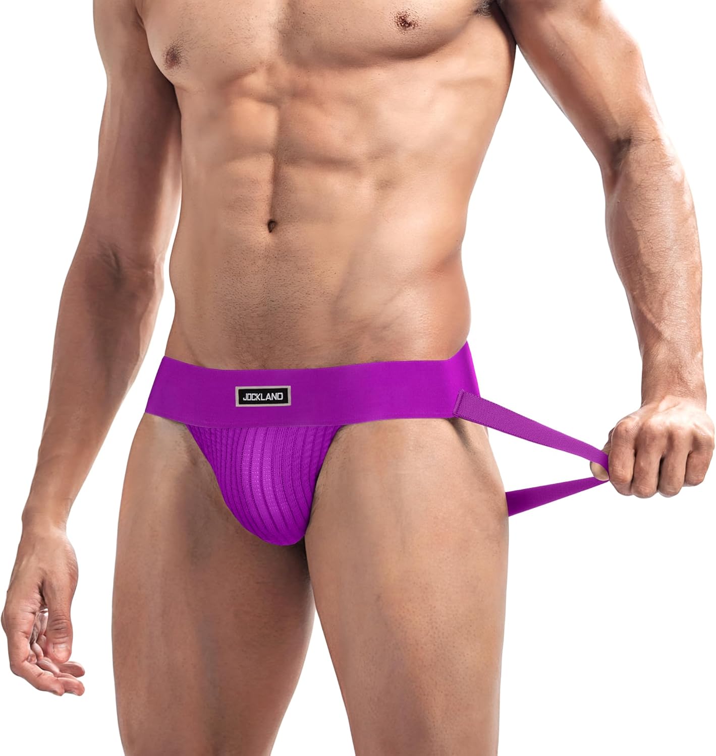 Men's Jock Strap, Wide Band Mesh Male Underwear Jockstrap Athletic Supporter for Gym Vasectomy - Image 2