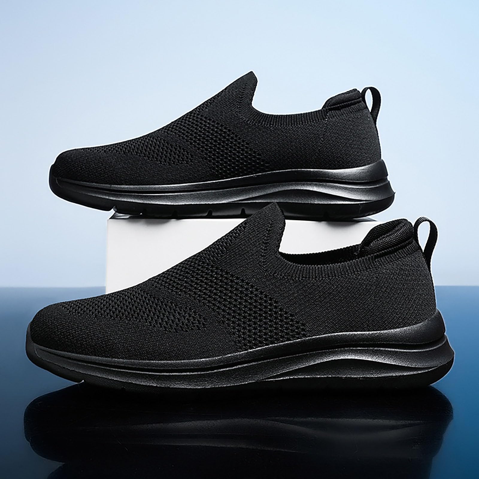 Zapatillas de malla transpirable para hombre, ligeras, informales, para