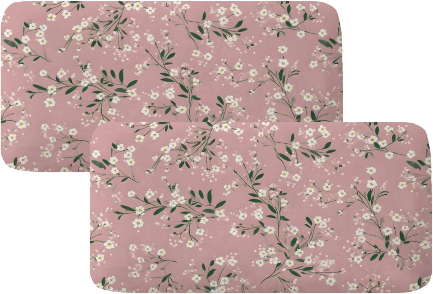 Retro Small Floral Pattern Loveseat Covers Couch Covers for 2 Cushion Couch, 2-Piece Stretch Sofa Slipcovers Anti-Slip Washable Furniture Protectors for Dogs Pets