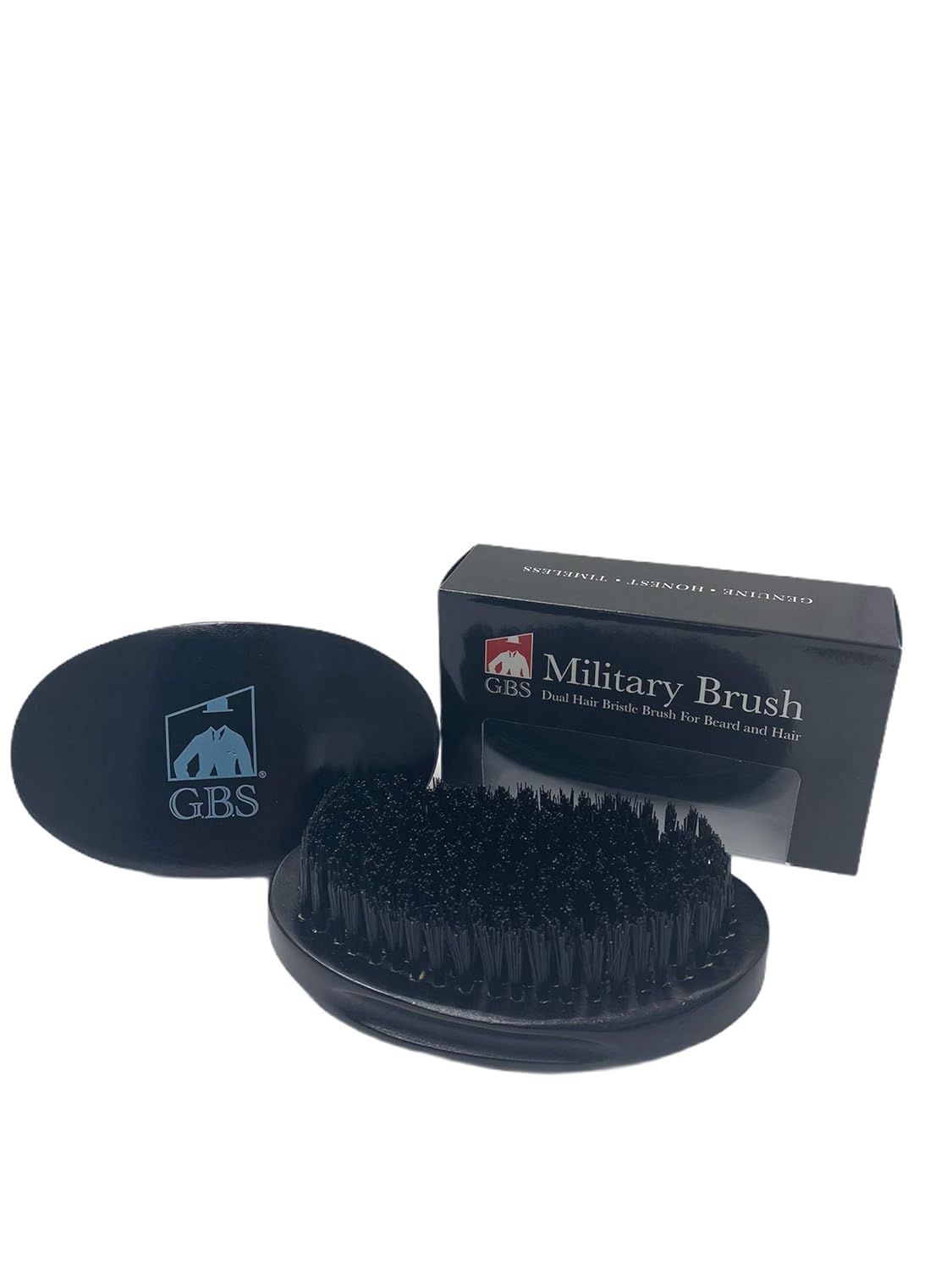G.B.S Military Style Beard Care Set - Conditioning Oil with Jojoba, Growth Serum with Biotin and Castor Seed, Styling Balm, Trimming Scissors