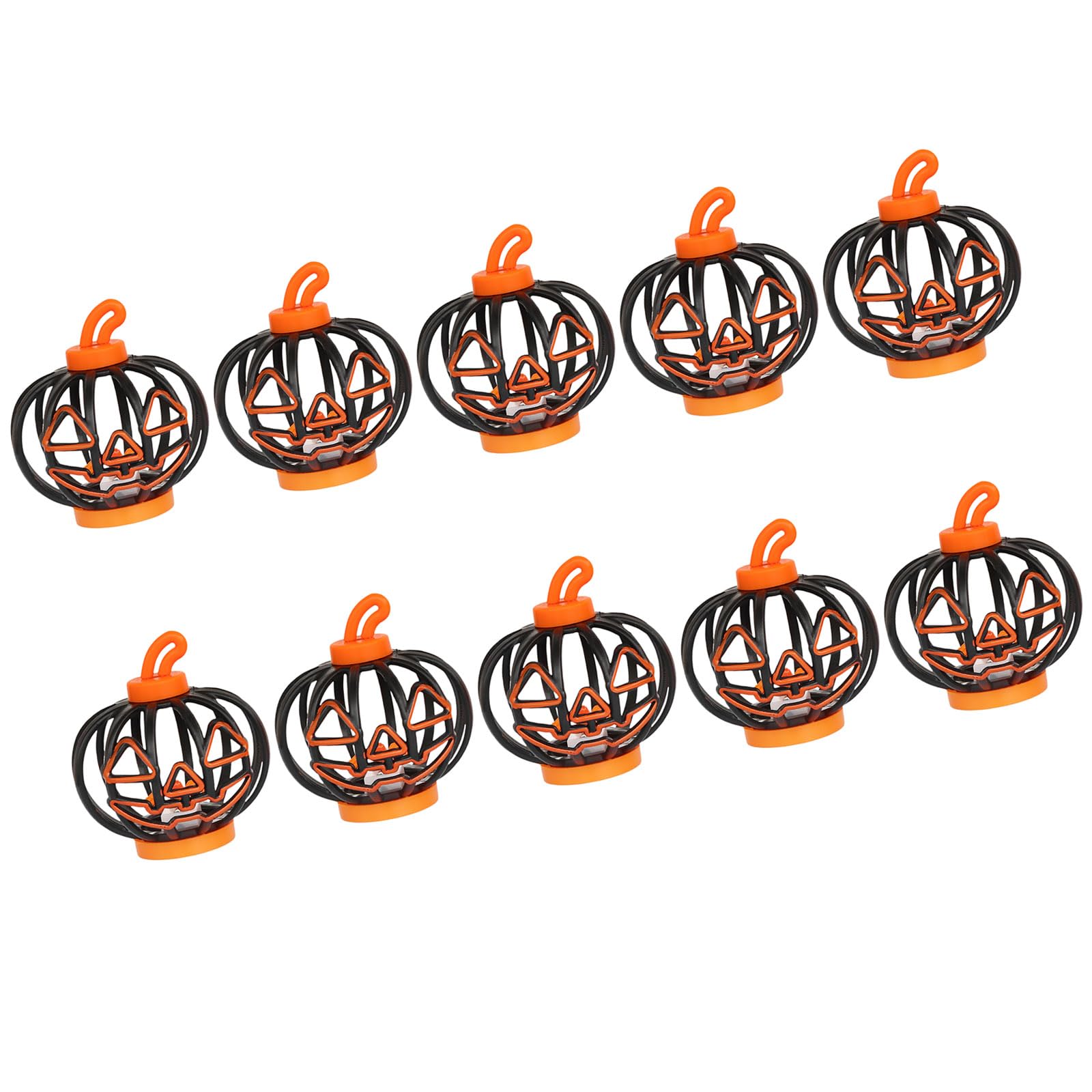 Drtlpmb Black Mantel Pumpkin Display Lights, Halloween Flameless Decor Set For Tables, Party Corners, Shelves Pumpkin Decor Halloween Tabletop Centerpiece Flameless Display Loop Top Mantel Entryway
