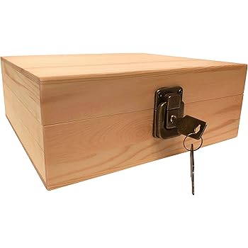 Holz-Aufbewahrungsbox mit Rollbrett – Holz-Aufbewahrungsbox mit Deckel