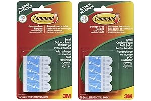 Command Outdoor Foam Hanging Strip Refills: Enduring Adhesive for Outdoor Adventures