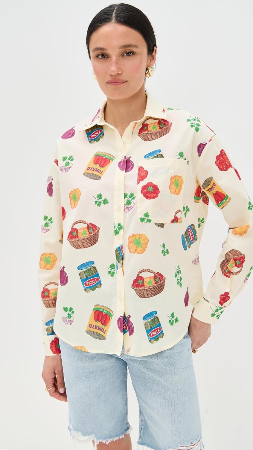 Bailey Rose Women's Printed Button Down Shirt - Image 3