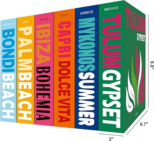 Miniatura 2 de ANERZA Estética de decoración de habitación Preppy, libros decorativos para decoración del hogar, bonitos libros de viaje de imitación para