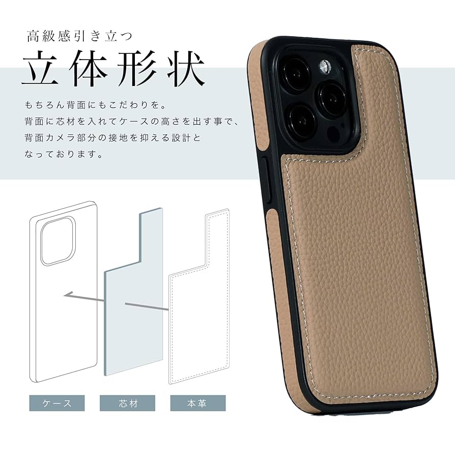 Amazon.co.jp: HANATORA 14 ケース 本革 耐衝撃 バンパー型