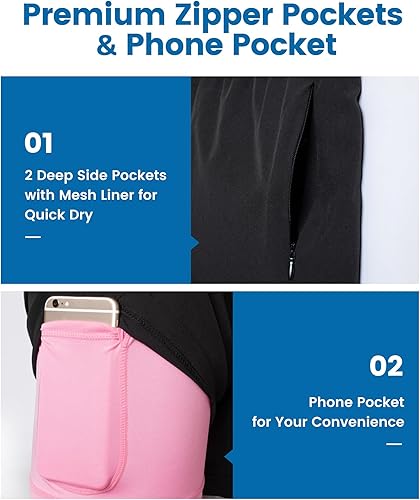 Miniatura 2 de maamgic Traje de baño para hombre de 5 pulgadas con forro de compresión 2 en 1, pantalones cortos de natación elásticos de secado rápido con