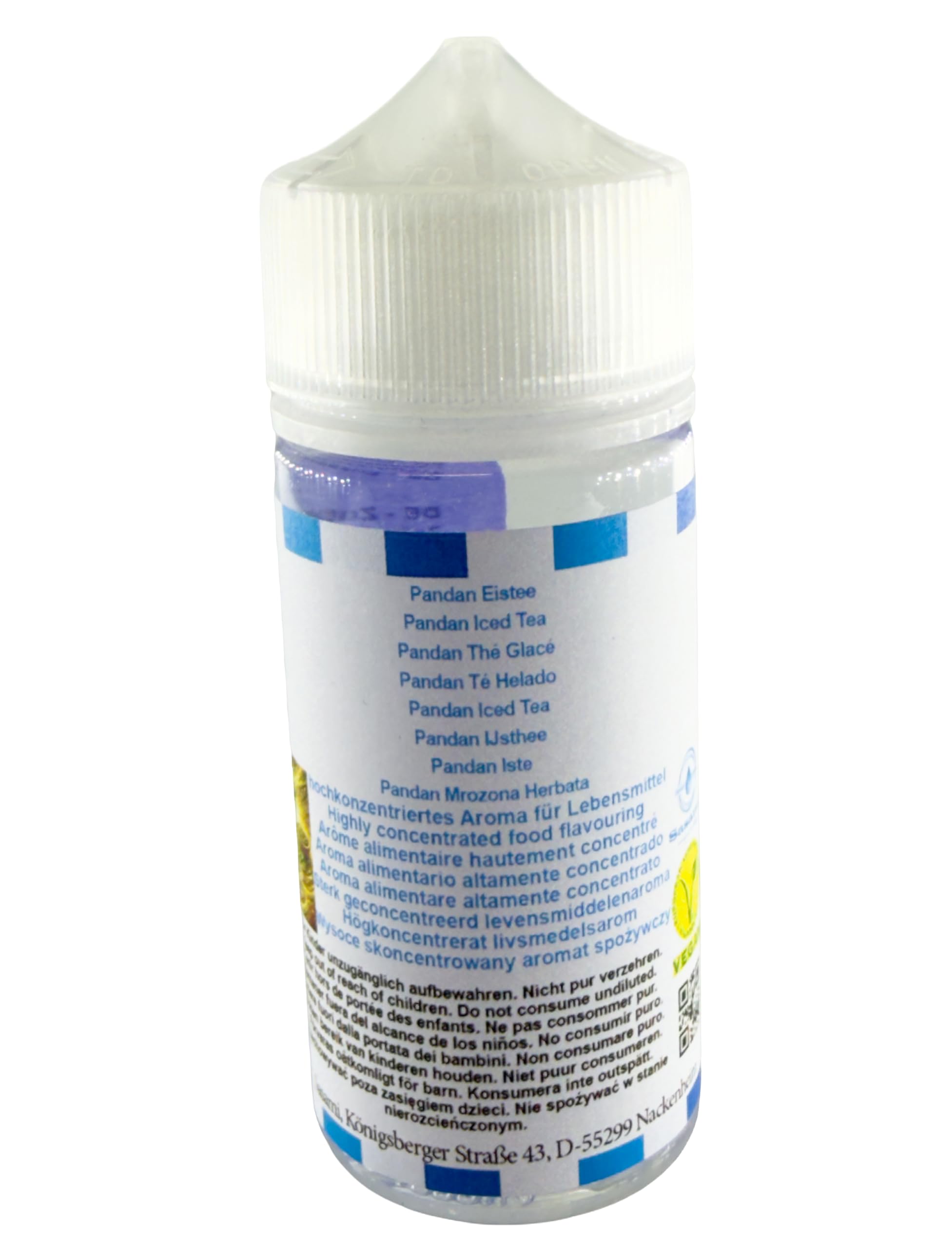 Pandan Té Helado Aroma Concentrado - Vegano - Sasami - 100ml