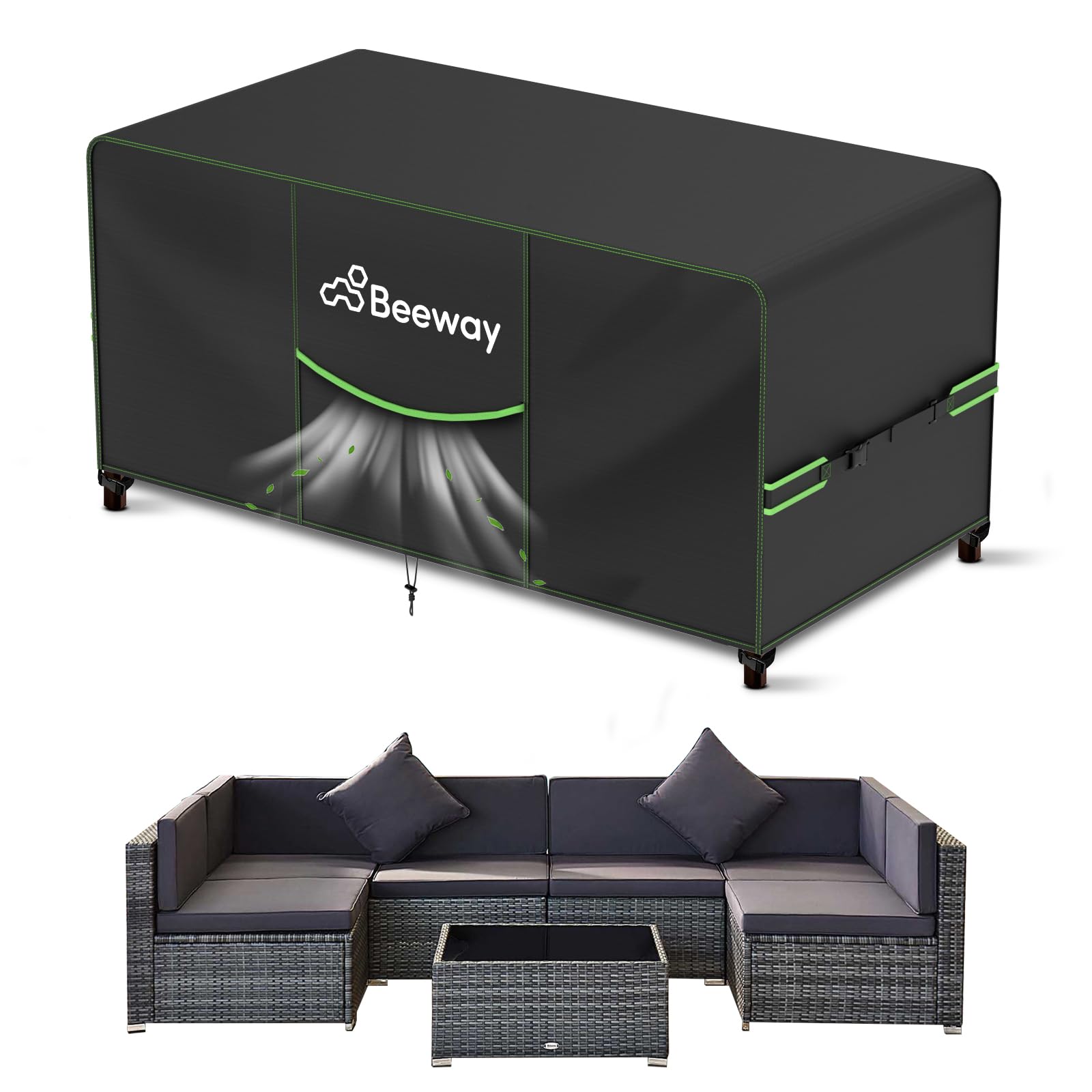 BEEWAY Gartenmöbel Abdeckung Wasserdicht V2.0