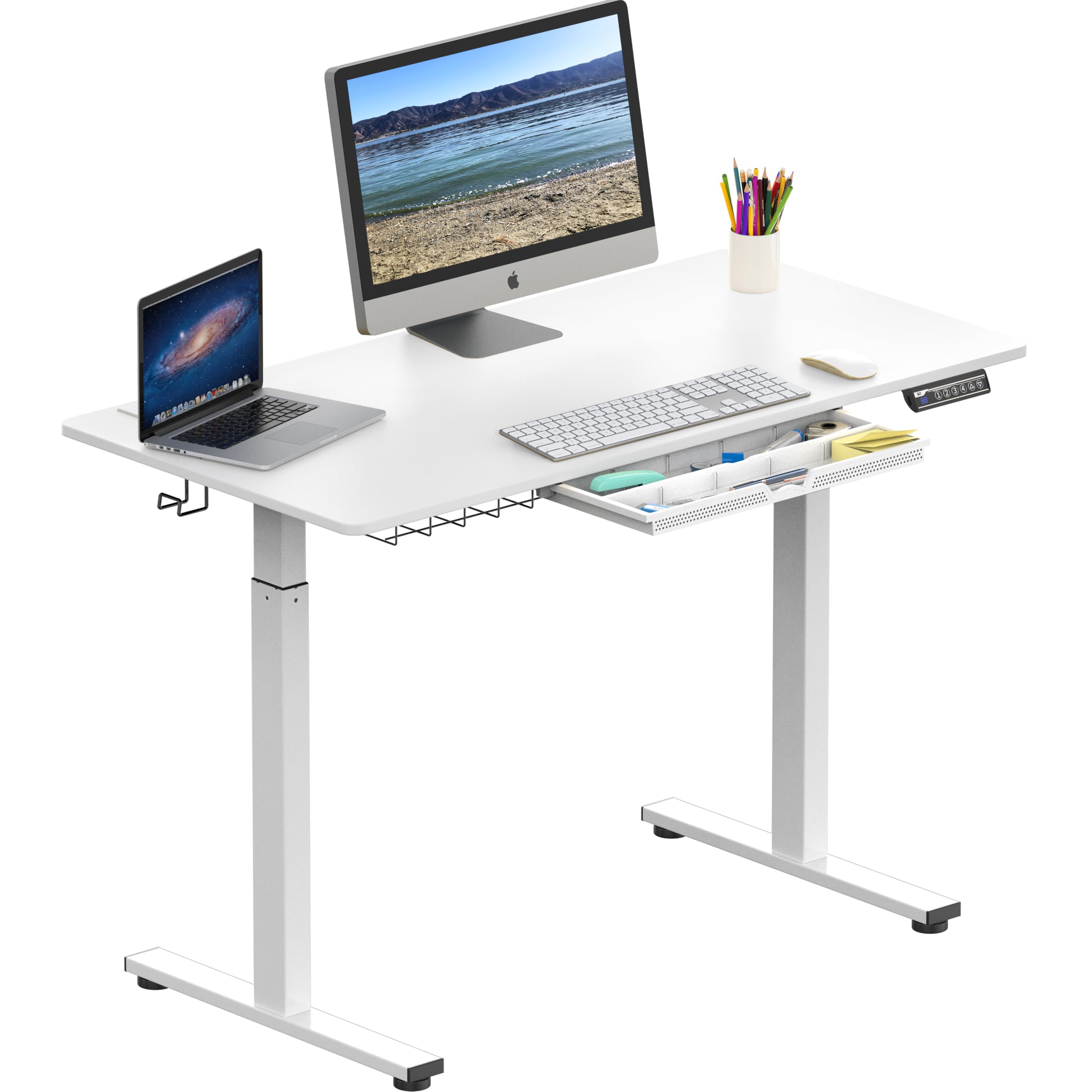 Amazon.com: SHW 48-Inch Electric Height Adjustable Standing Desk