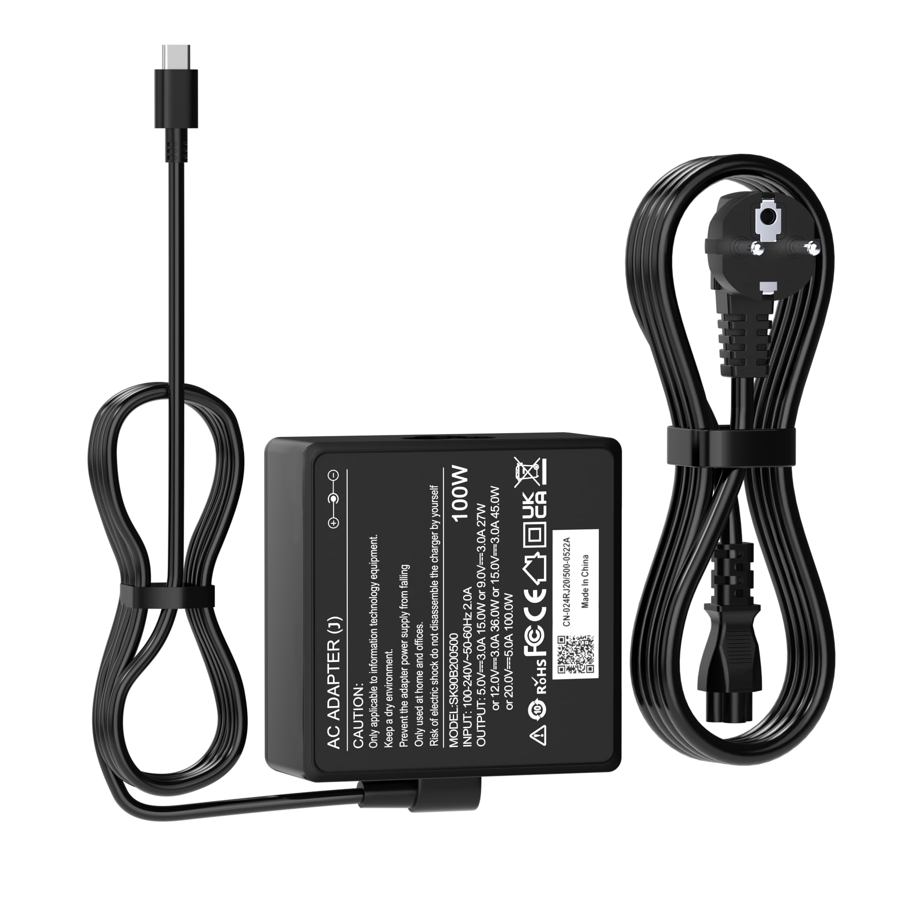 Alimentatore di rete USB C da 100 W per ASUS ROG Ally X Ally Dock ROG Flow X13 Z13 GV301 GV302 GZ301, ZenBook 14 14X UX5400 UX5401 Strix G18 G17 G16 G15 Zephyrus G16 G15 G14 caricabatterie