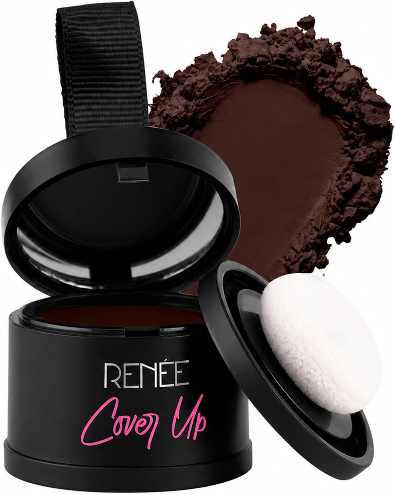 Cover-Up Hair Powder- Brown, Helps Cover Grey Roots & Bald Spots Instantly, Highly Pigmented, Fuller and Denser, Long-Lasting & Matte Finish, 4gm
