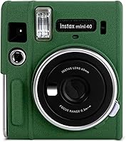 Vista 10 de Rieibi Mini 40 - Funda protectora de silicona para cámara instantánea Fuji Instax Mini 40 - Funda ligera de goma suave para Fujifilm 40 - Naranja