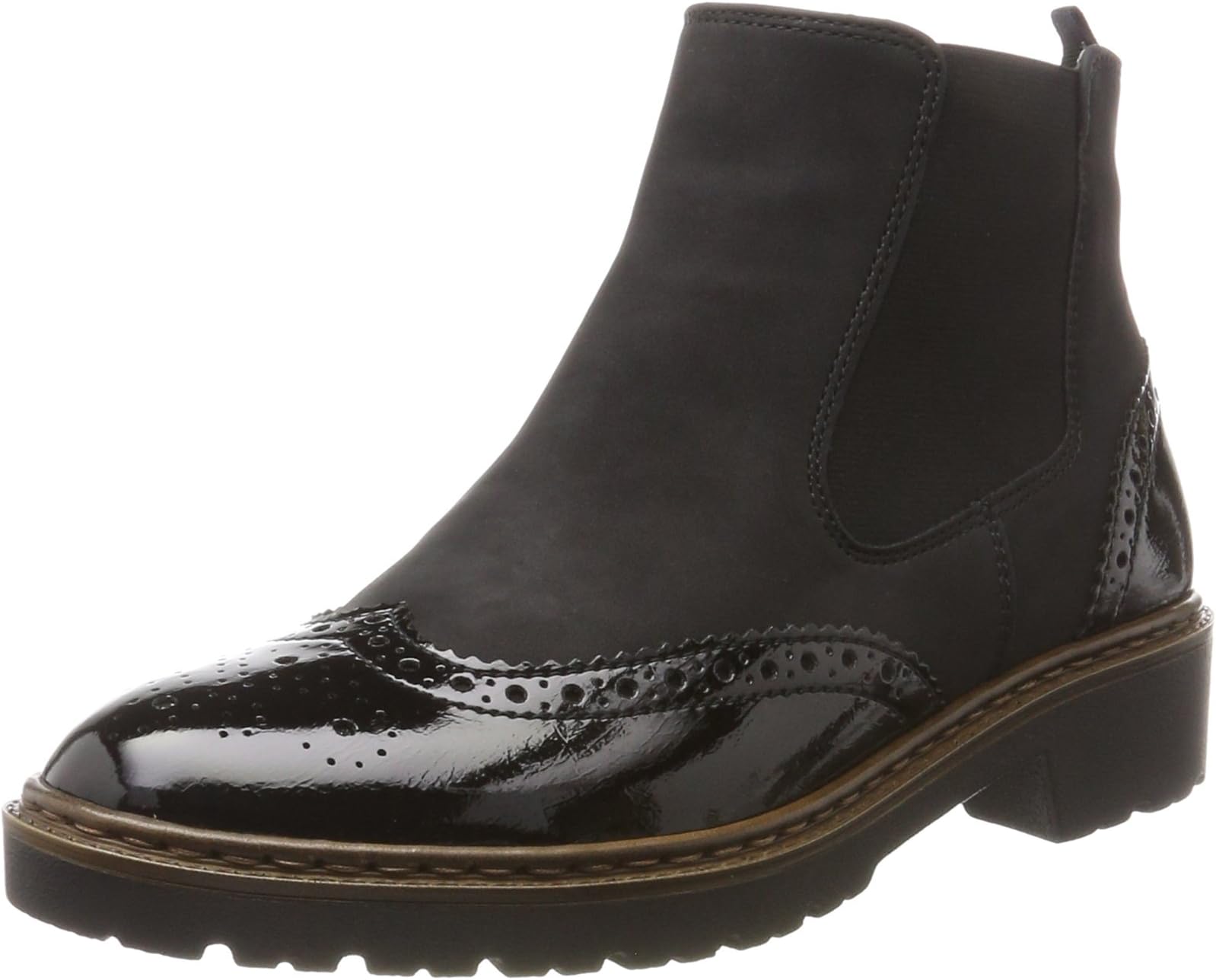 Jenny Womens Portland Black Synthetic Boots 40 EU
