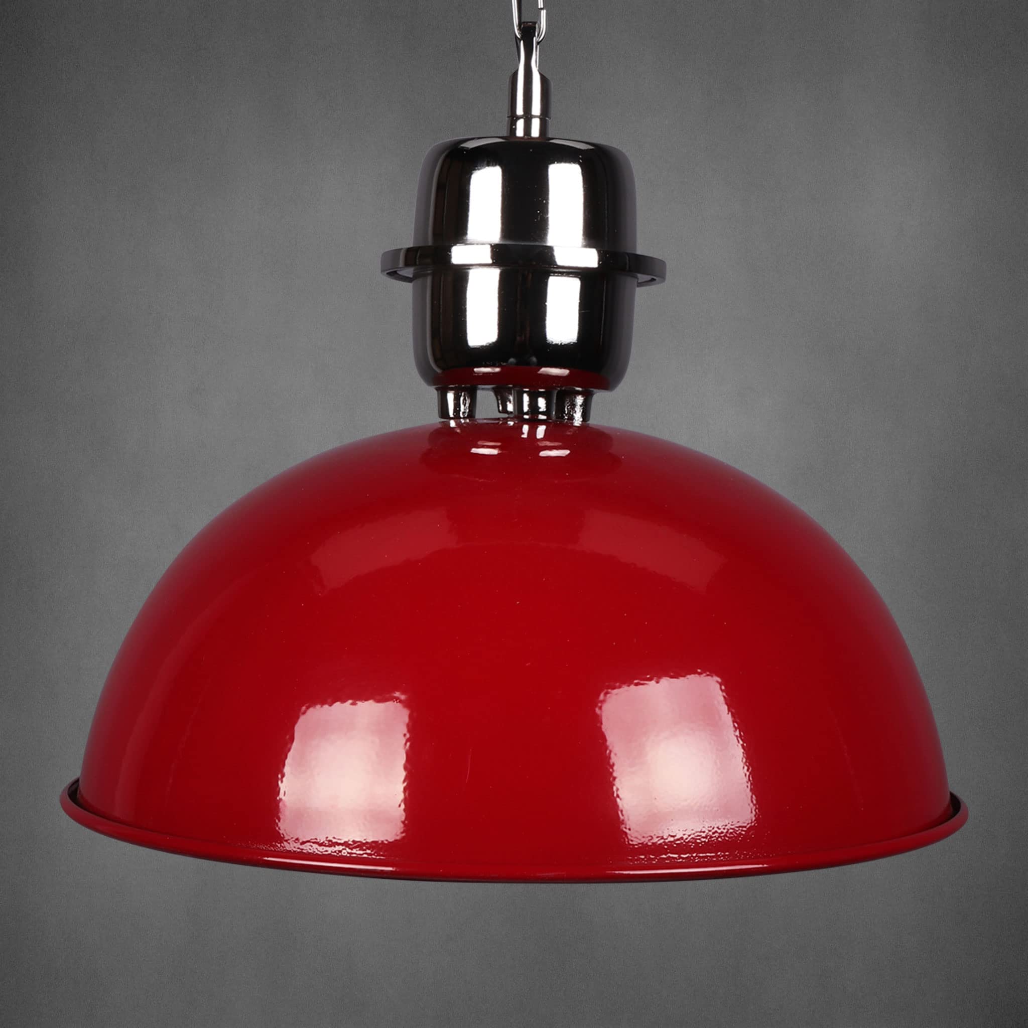 Vintage Style Hanging Ceiling Dome Pendant Light for Dining Restaurant Bar Cafe & Hotels (Red, Bulb Not Included)-image-29