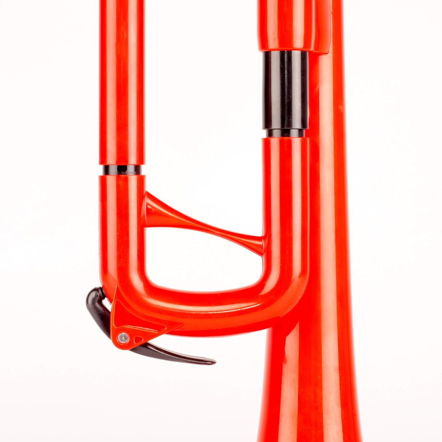 pInstrument pBugle Plastic Musical Instrument - Fun and Affordable First Trumpet Instrument for Beginners or Students - Detachable 7C Mouthpiece - Lightweight Durable ABS Construction - Red : Musical Instruments