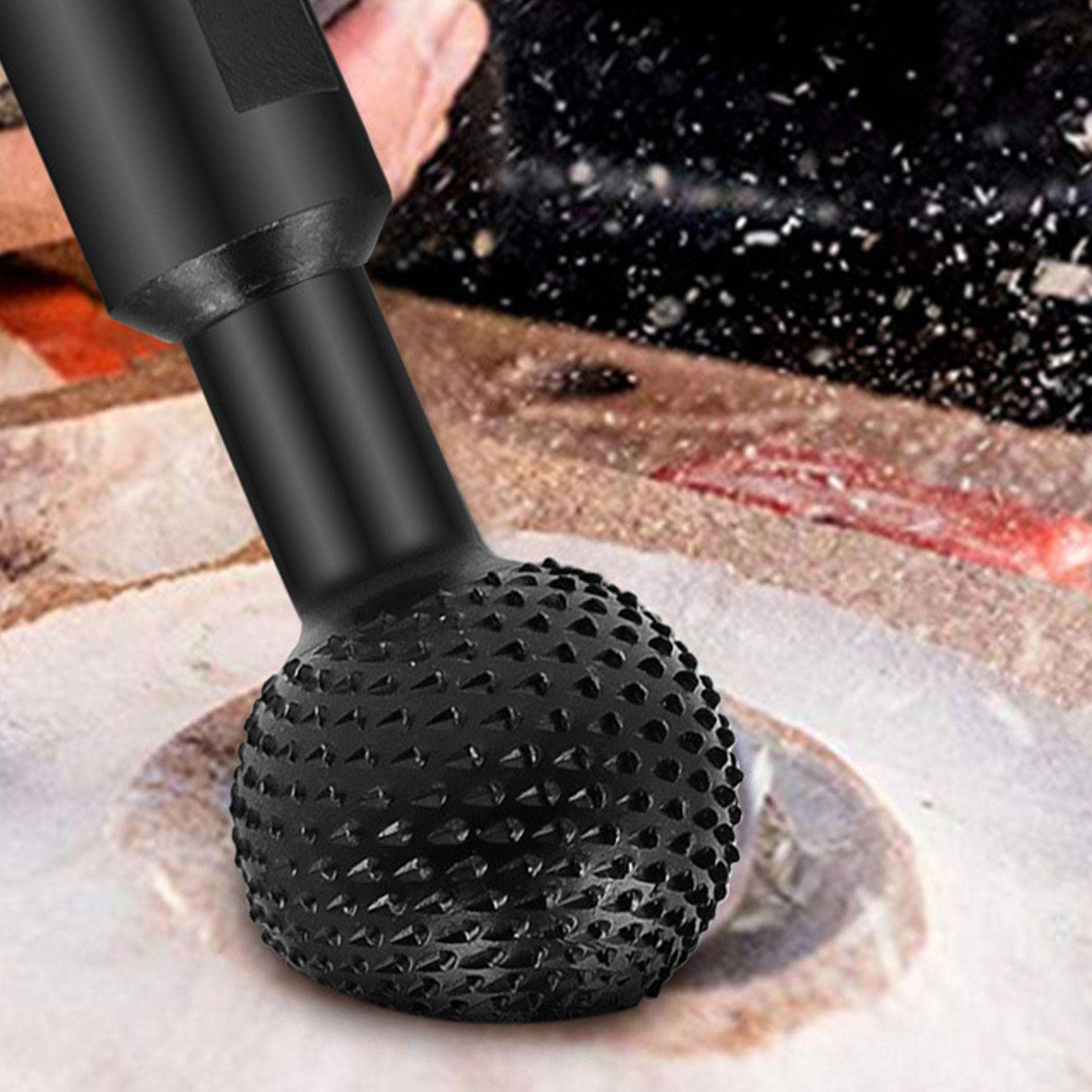 PROIDL Sphere Rotary Burr, Wood Carving Power Tools Attachment, Ball Gouge Angle Grinder Attachments Power Carving Tools for Wood Carving Grinding Polishing Engraving