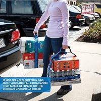 Vista 8 de Correa de transporte de 6 pies con asa Cinturón ajustable Resistente, fácil, seguro, levantamiento, movimiento, correa de transporte para cajas