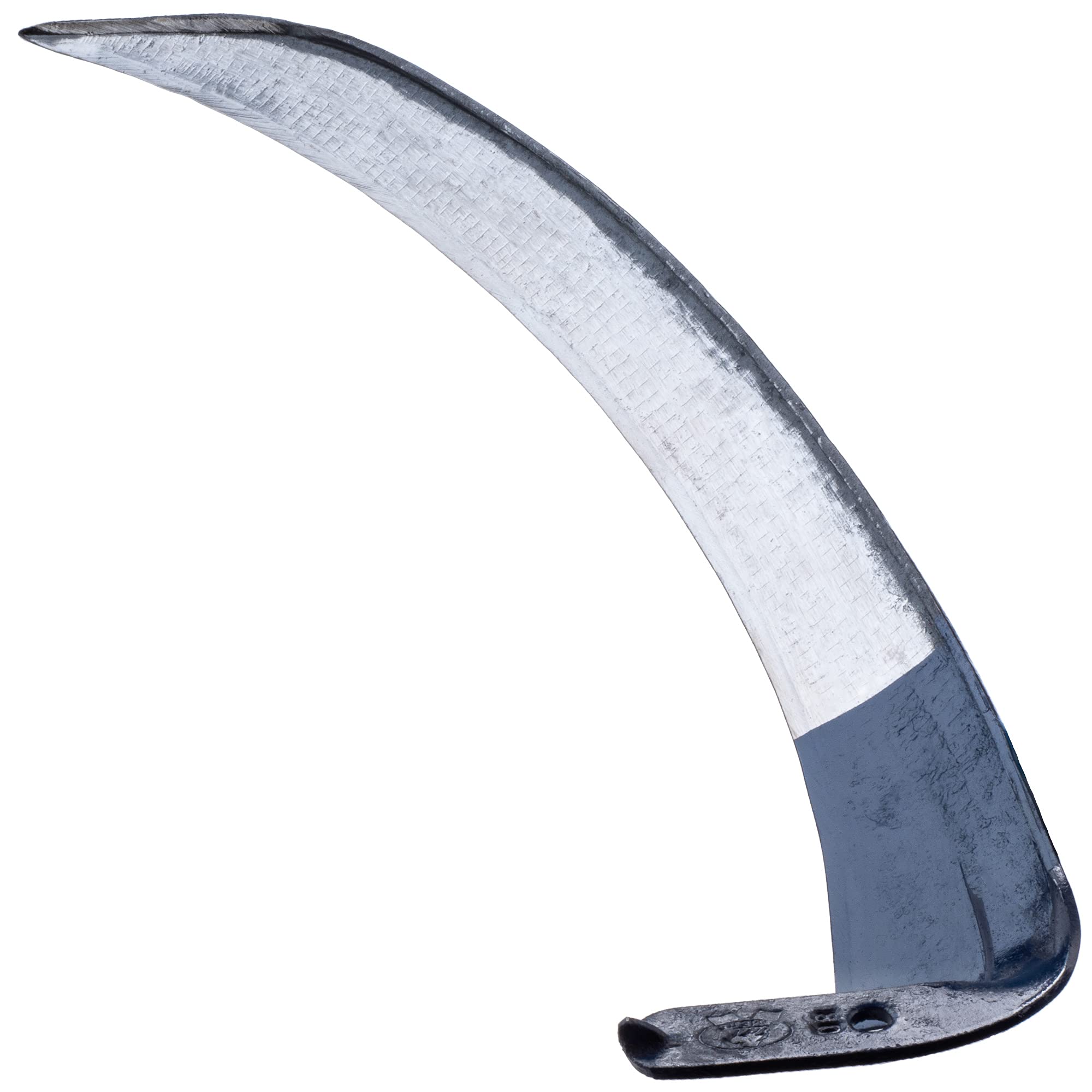 KADAX Faucille de jardin en métal, faucille, faucille pliante, faucille pour plantes sauvages, faux, faucille de jardin, faucille à herbe, faucille à feuilles, faucille à main, petite faucille (80 cm)