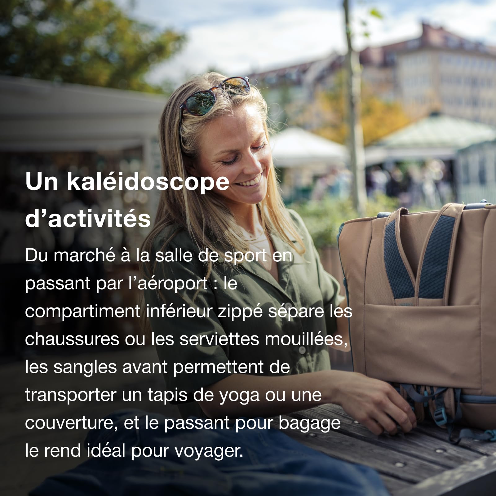 Osprey Daylite Unisexe Cabas sac à dos, 26L, Soundwave Grey/Latte Brown, O/S