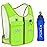REVALI Running Vest, USA Original Patent, Zip Reflective Running Vests with 500ml Hydration Bottle, Adjustable Waistband & Breathable Material, Chest Pack Gear Phone Holder for Running, Men & Women