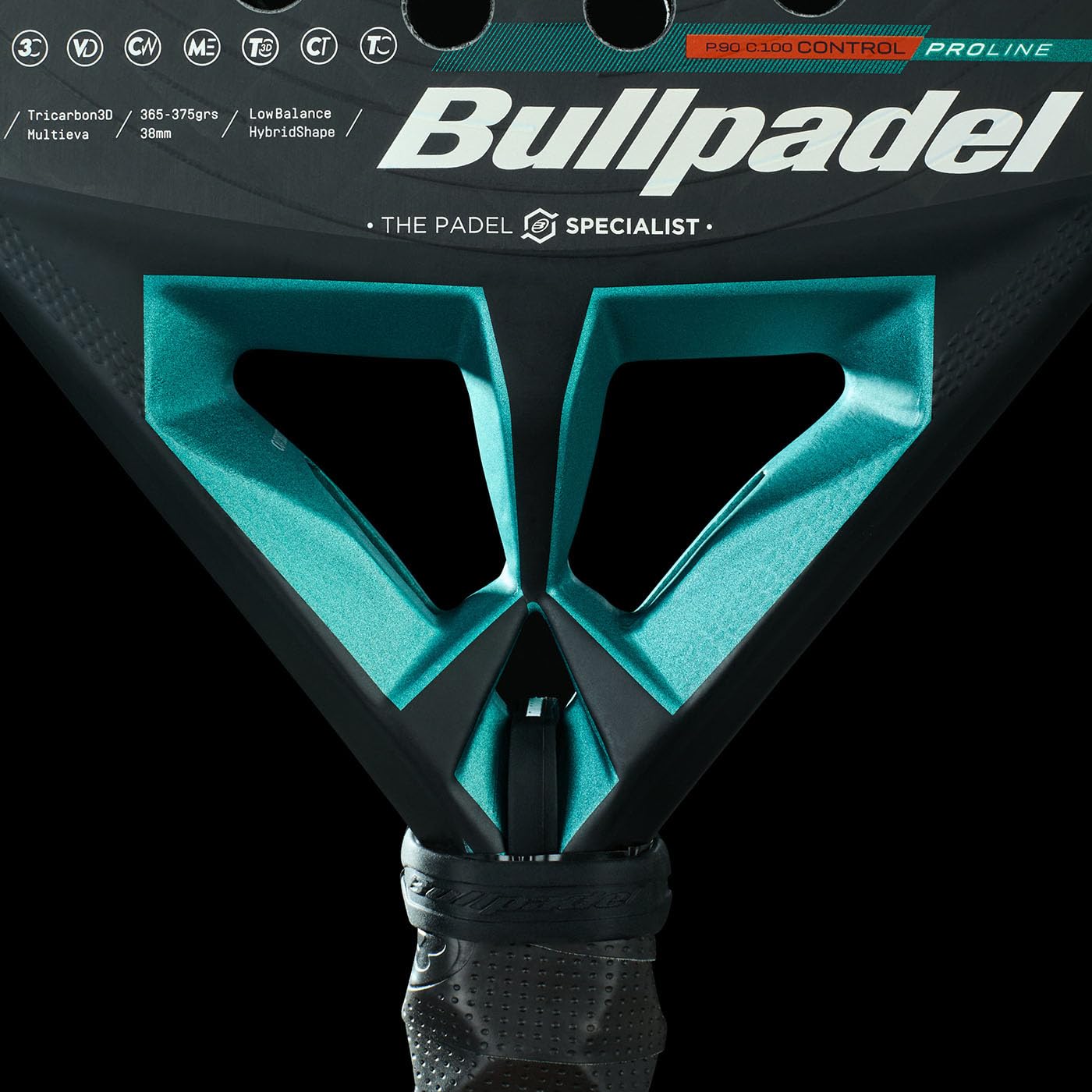 Bullpadel Hack 04 Hybrid 25 Encordado: No 370G Pala De Pádel Pala De Pádel Verde Oscuro -