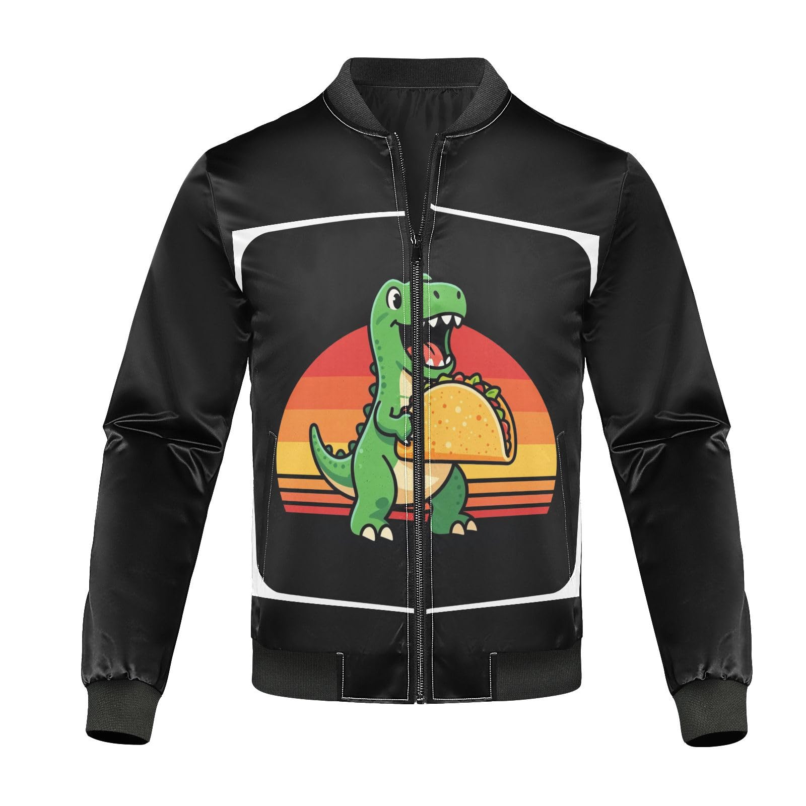 Chaqueta impermeable para hombre de cuello alto acanalado resistente S 8
