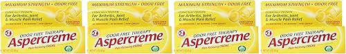 Miniatura 3 de Aspercreme Crema de alivio del dolor de máxima fuerza con aloe de 3 onzas (paquete de 4) para artritis, dolor articular y muscular