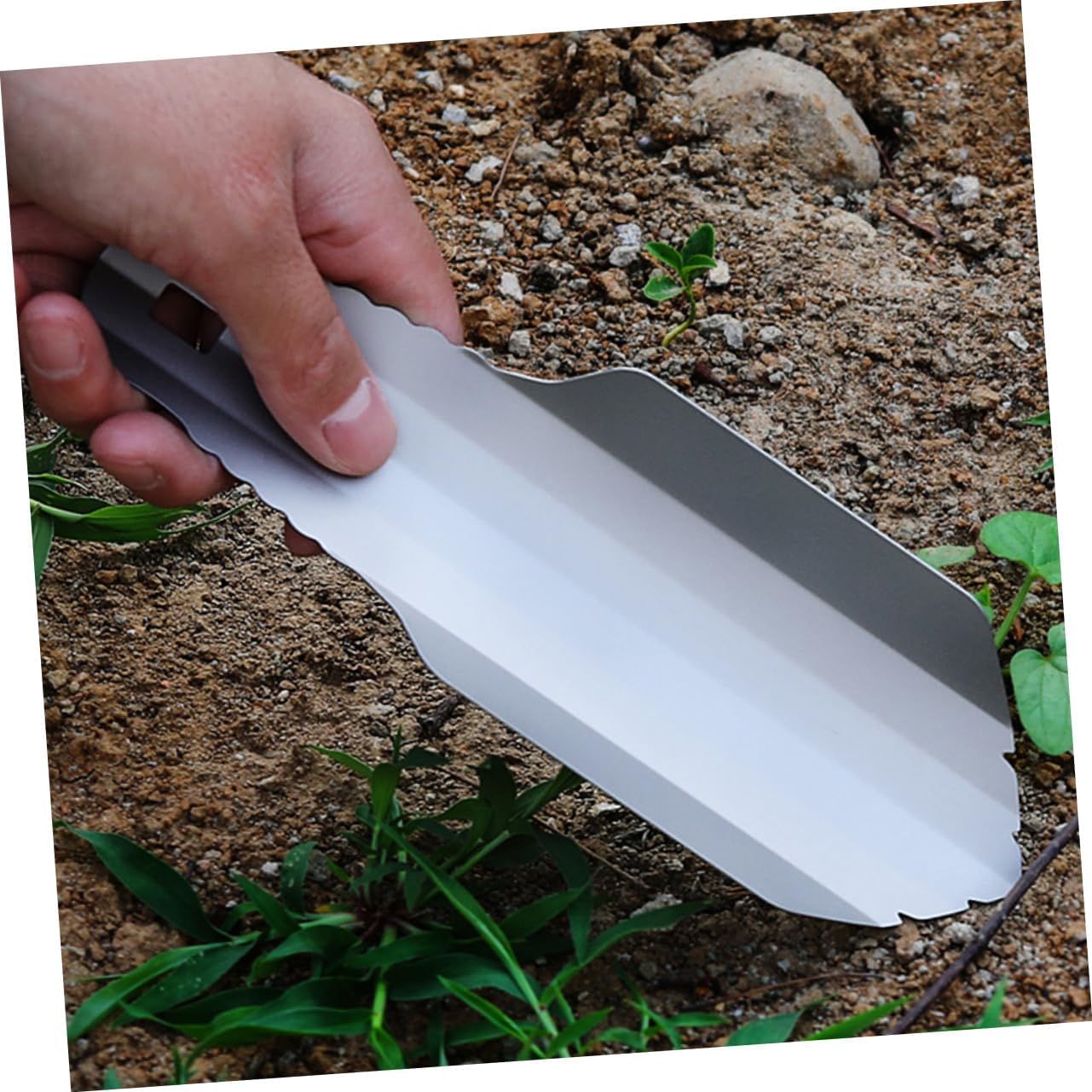 BESPORTBLE 5pcs Titanium Gardening Shovel Ergonomic Hand Trowel for Planting Digging and Transplanting Lightweight and Portable Garden Tool for Outdoor Use