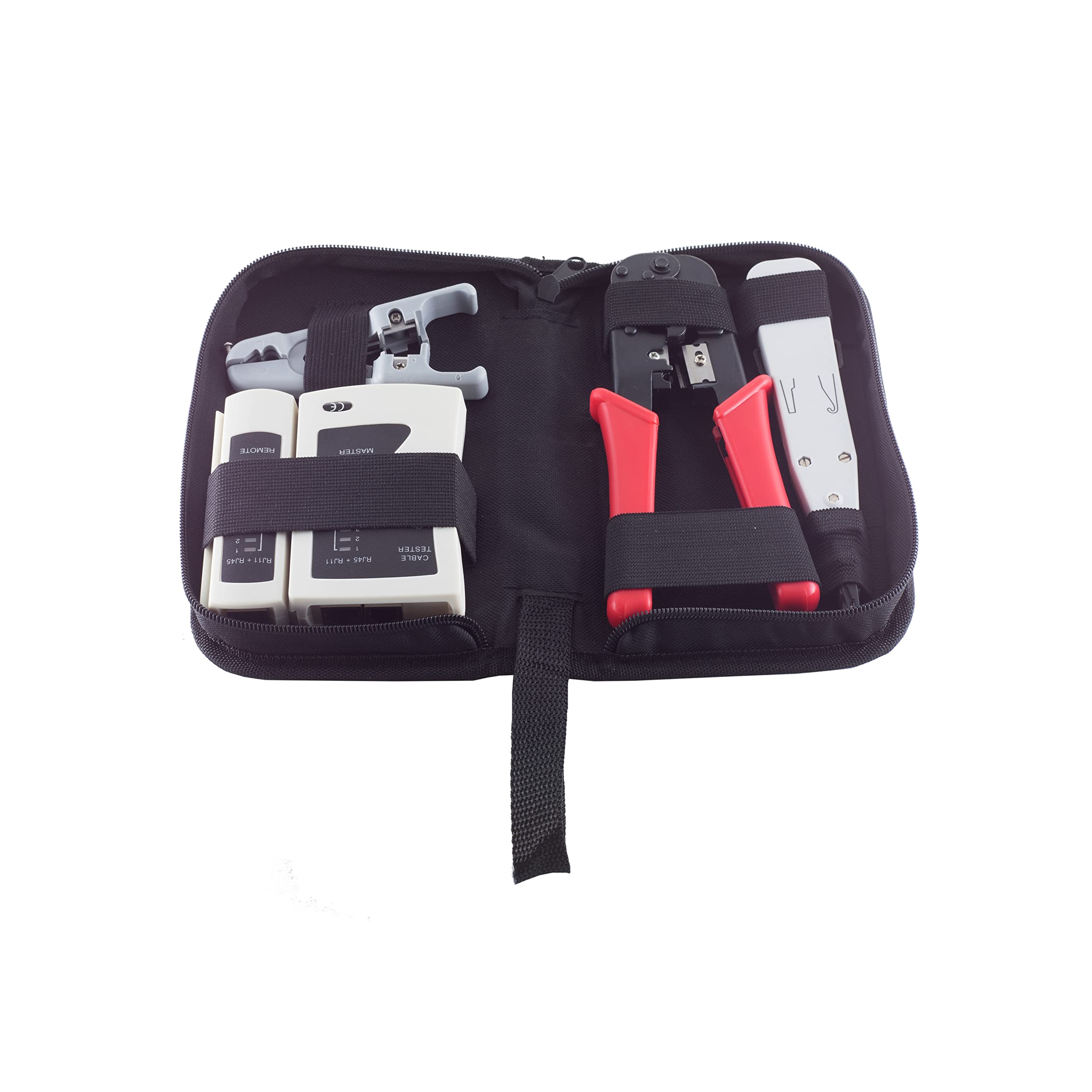S-CONN Kit d'outils réseau 4 pièces avec sac