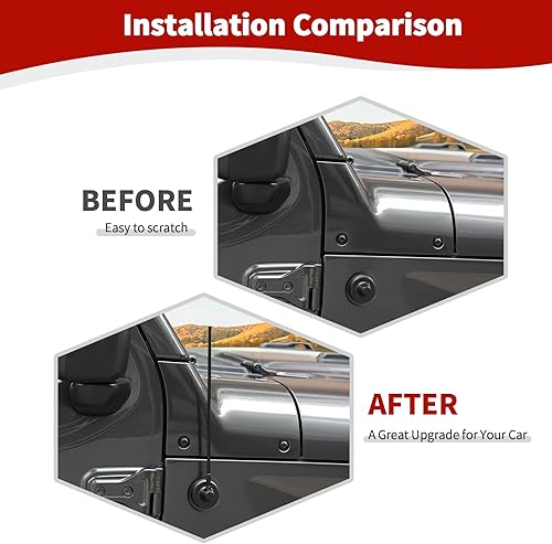 Miniatura 2 de RT-TCZ Antena para Wrangler de 13 pulgadas de repuesto de antena de radio flexible para Jeep Wrangler JK JKU 2007-2017 JL JLU 2018-2023 Gladiator JT