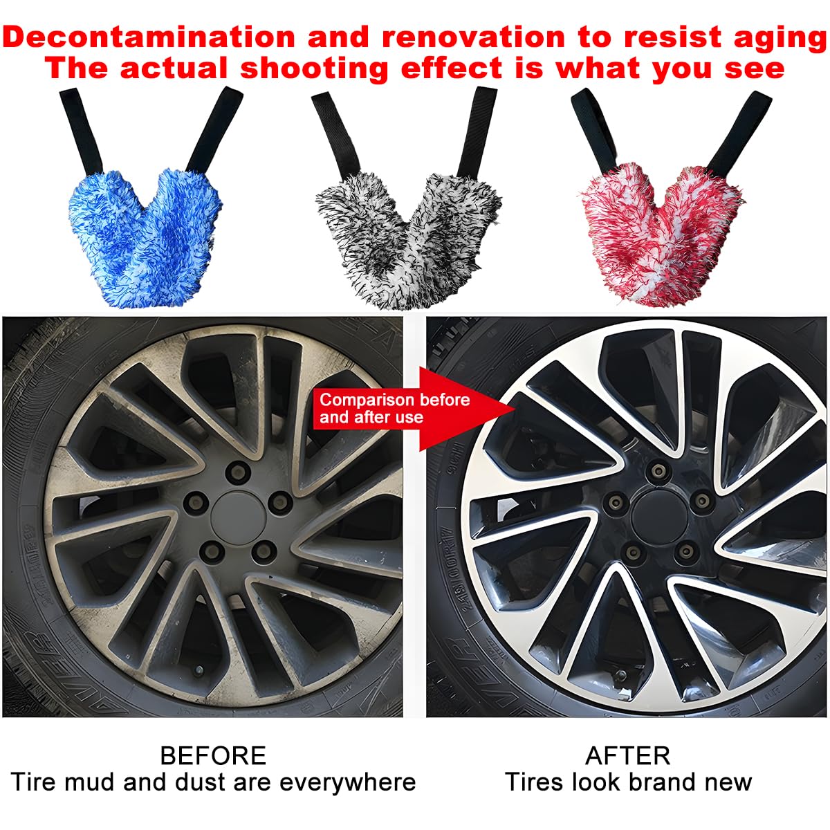 Spazzola Per Cerchioni Auto 2 Pezzi - In Microfibra Delicata