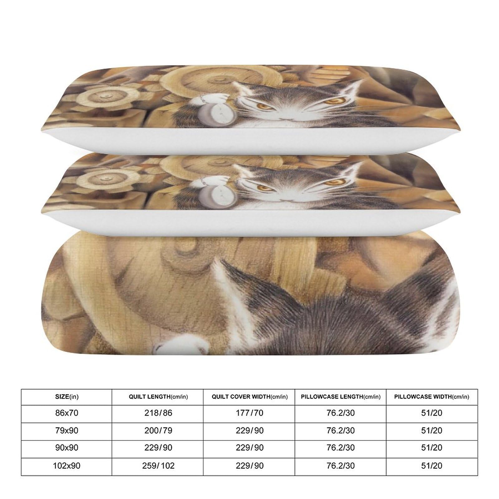 Amazon｜猫のダヤン 寝具3点セット 布団カバー シングル 寝具カバー