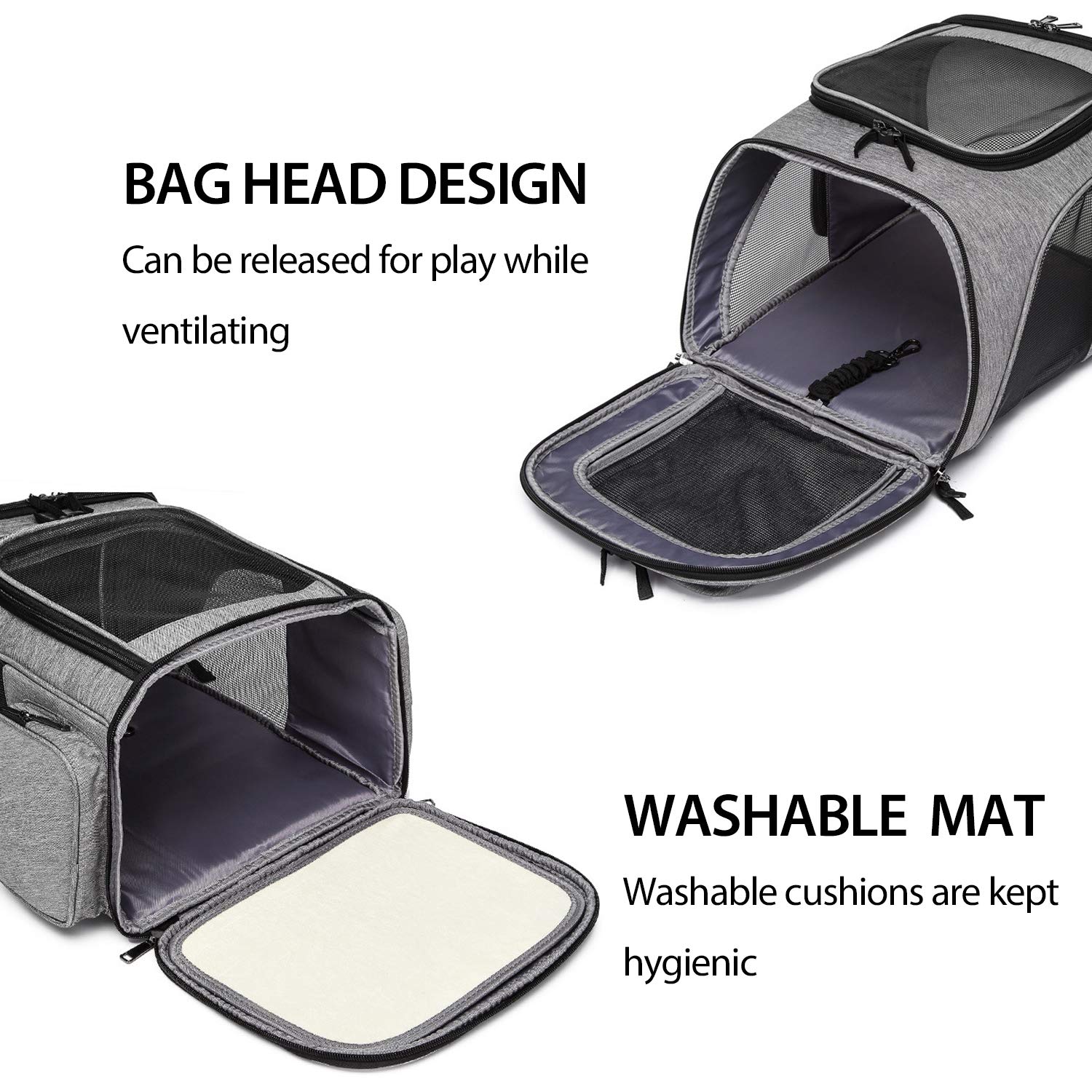 PETCUTE Mochila para Perros Bolsa para Transportar Gatos Mochila Mascotas Transpirable,Viaje Mochila para Llevar Perros Gato Pequeños,Azul