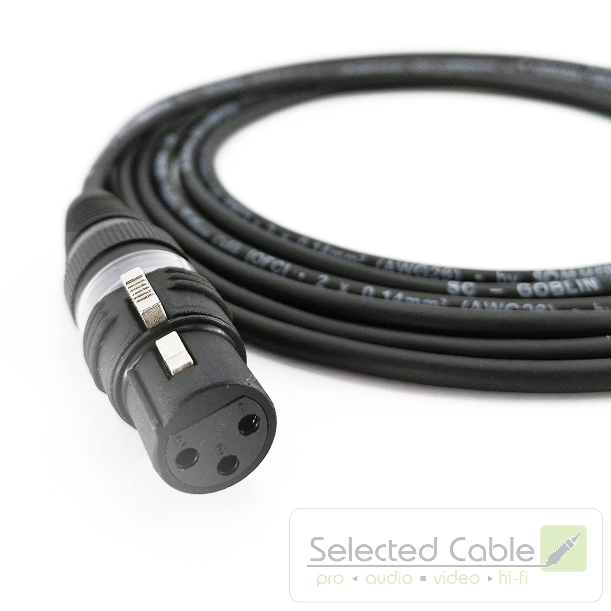 7,5m Mini-XLR Mikrofonkabel Male auf XLR Female passend für z.B. Blackmagic 6K 4K BMPCC Audioadapter - SC-AK-mXLR-XLR-0750-24.6ft