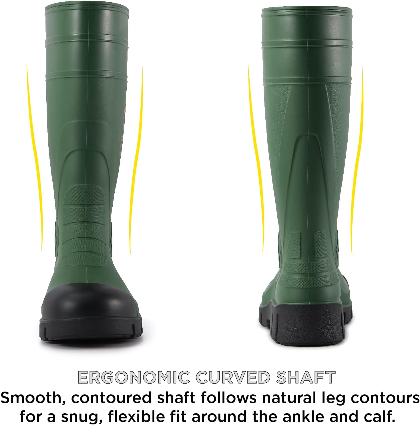 SUREWAY Steel Toe Rain Boots for Men, Knee High Waterproof Work Boots with Slip & Oil Resistant Outsole for Industrial, Construction, Agriculture - Image 5