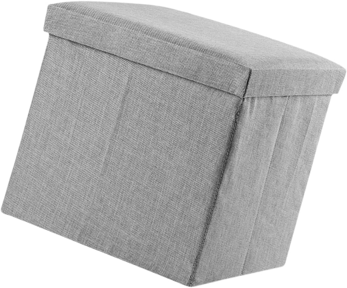 Foldable Storage Stool Fabric Storage Cube High Capacity Stool Box Outdoor Step