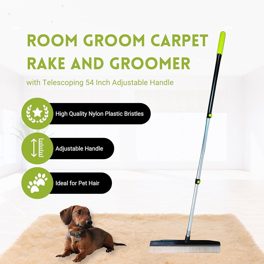 Carpet Rake Pet Hair Cleaner Rug Brush Handheld Shag Rug Rake For Hallways | UK