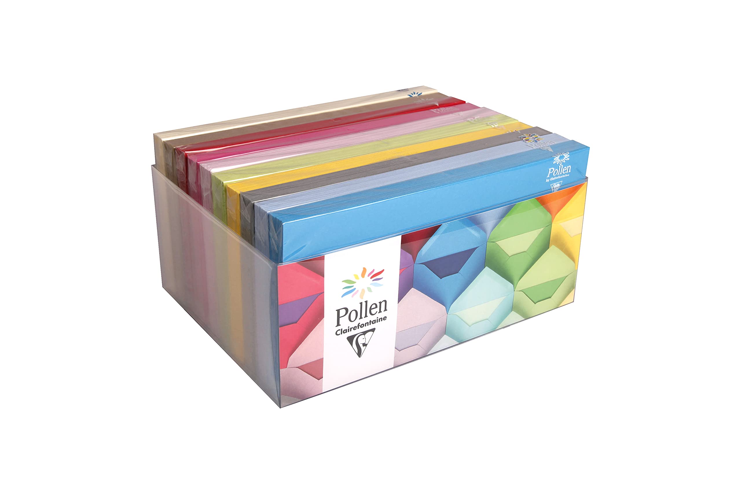 Clairefontaine - Ref 89002C - Pollen Self-Adhesive Envelopes (10 x Packs of 20) - DL (110x220mm) Sized, Paper, Printer Compatible, Acid Free, pH Neutral - Assorted Colours