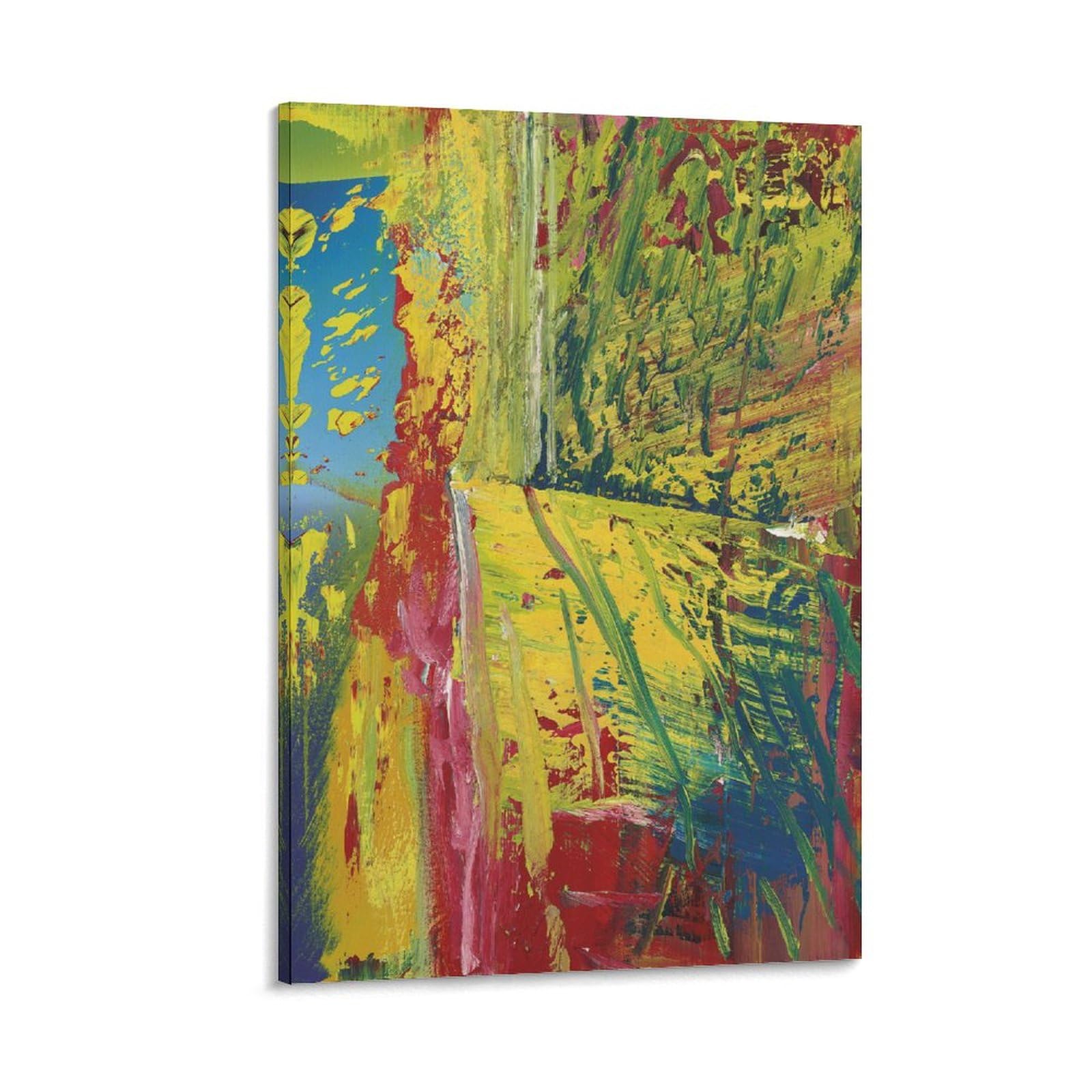 Amazon.co.jp: ゲルハルトリヒターポスター《 UL1985》創造的抽象絵画