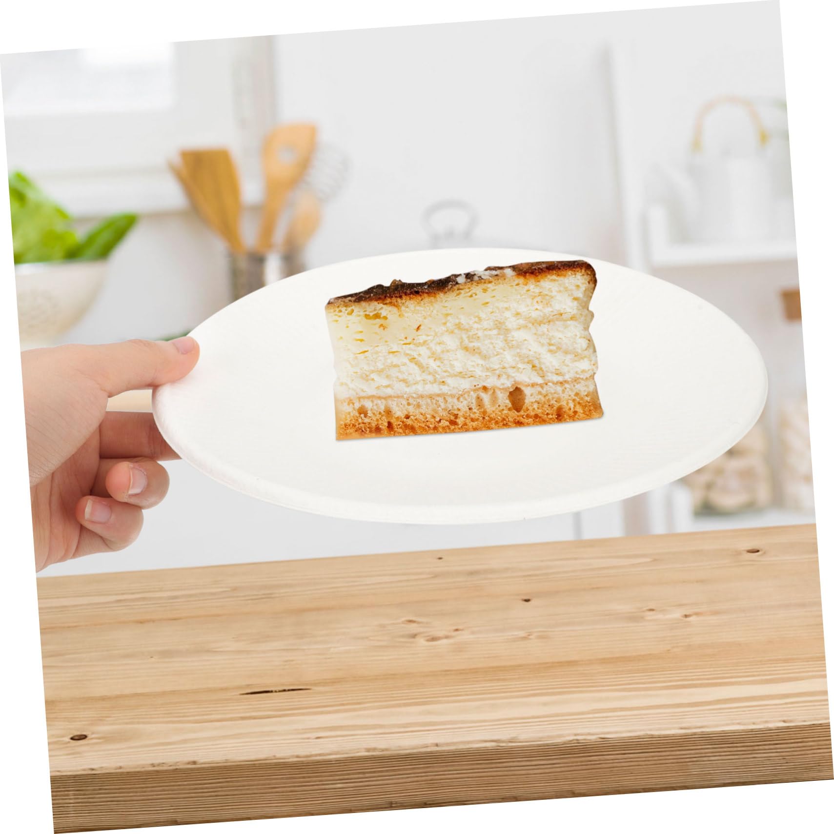 Didiseaon Piatti di Carta Usa e Getta Adatti a Microonde e Freezer 50 Pezzi per Cene in Famiglia e Natale