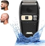 Rasoirs électriques pour hommes Rasoir électrique Fermer Raseurs de pétrole Rasoirs pour hommes étanches à sec LED Affichage sans fil tête chauve rasoir Portable Barber rasoir rechargeable IPX6