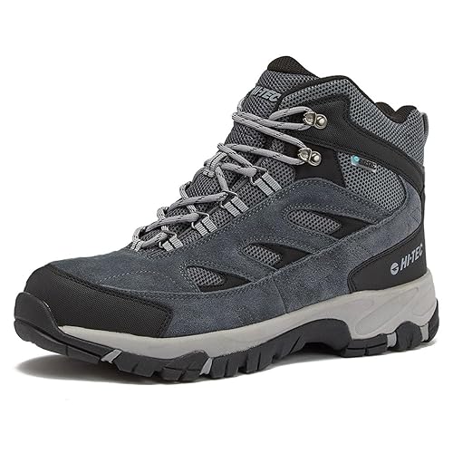 HI-TEC Yosemite WP Mid Waterproof Hiking Boots for Men, Lightweight Breathable Outdoor Trekking Shoes