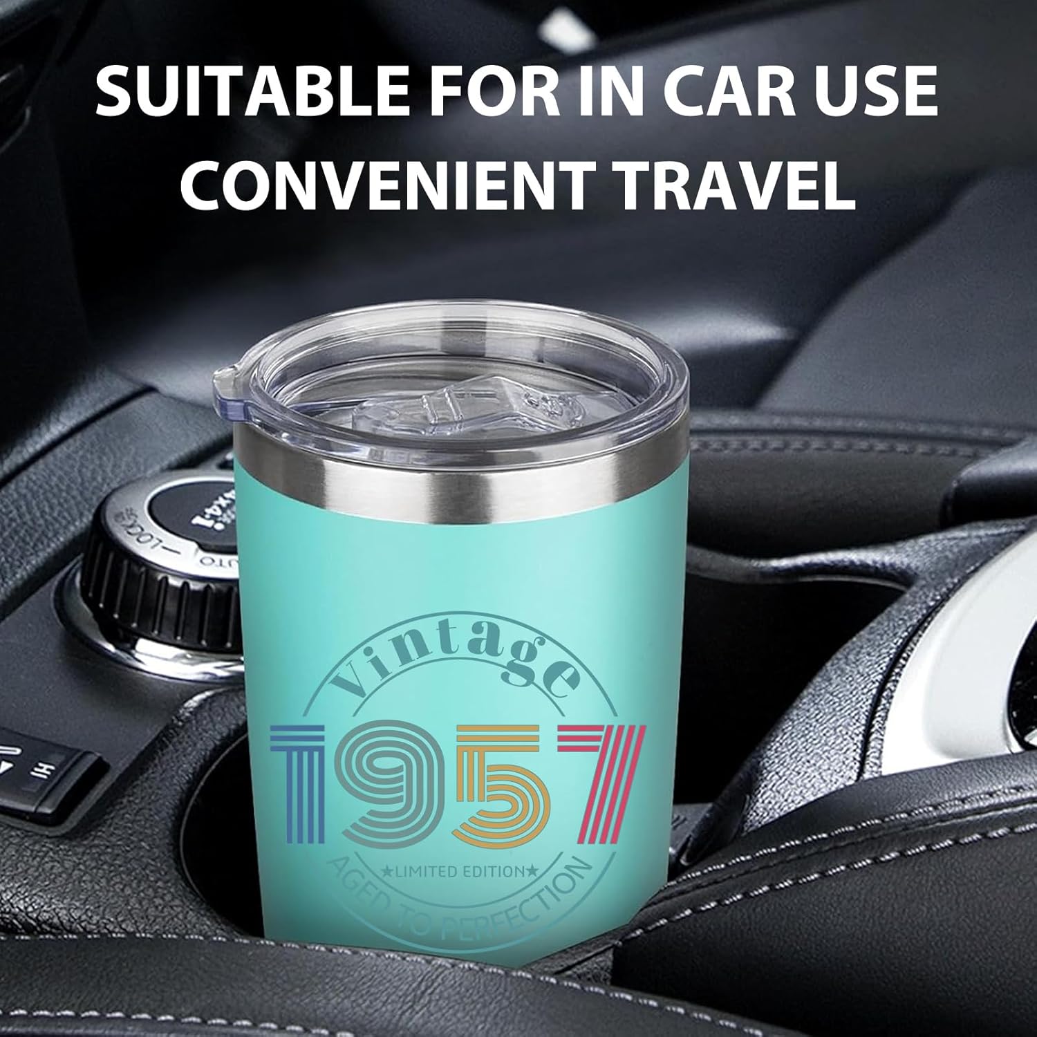 69th Birthday Gifts For Women, 69 Year Old Birthday Gifts for Woman, 69th Birthday Decorations for Mom, Girlfriend, Sister, Wife, Grandma, Daughter, 1957 Vintage Tumbler 20 OZ - Image 5